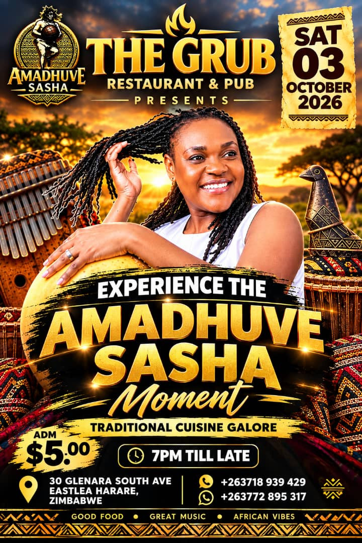 Amadhuve Sasha Live at The Grub Restaurant Harare